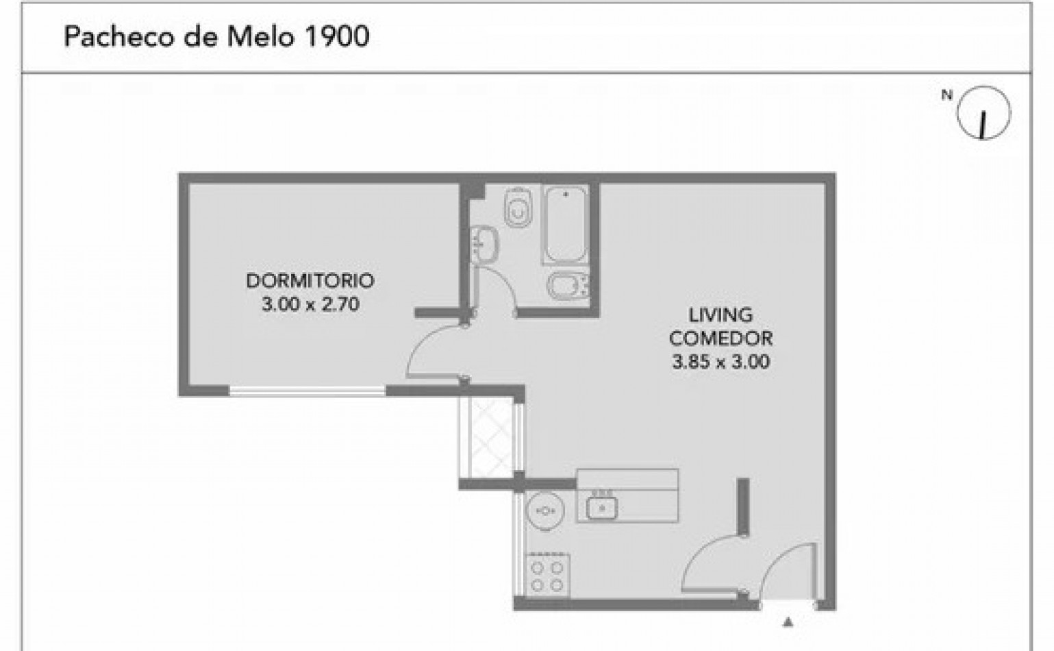 VENTA depto 2 amb en Pacheco de Melo 1900, Recoleta