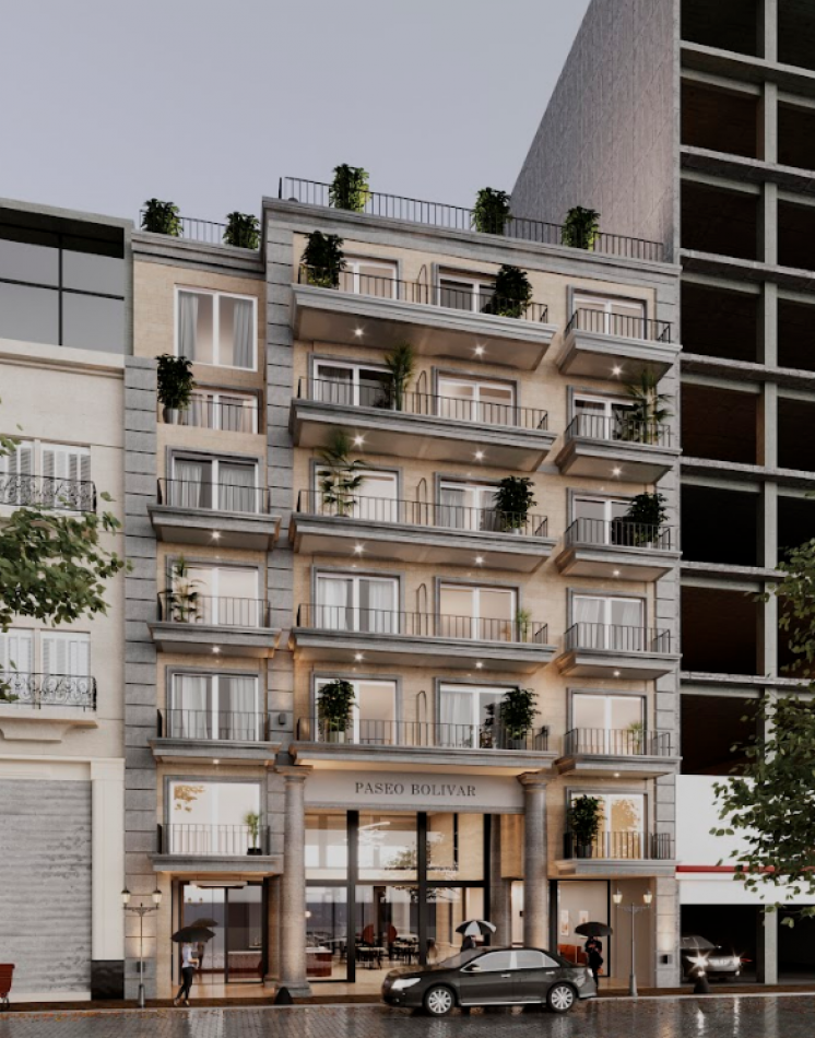 Monoambiente en Venta a Estrenar - Balcon - 6 "B" PASEO BOLIVAR