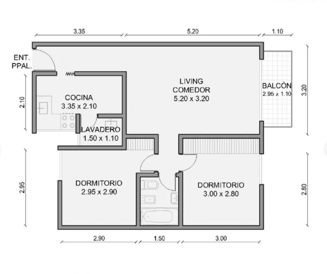 Departamento en Venta 3 Amb. Balvanera