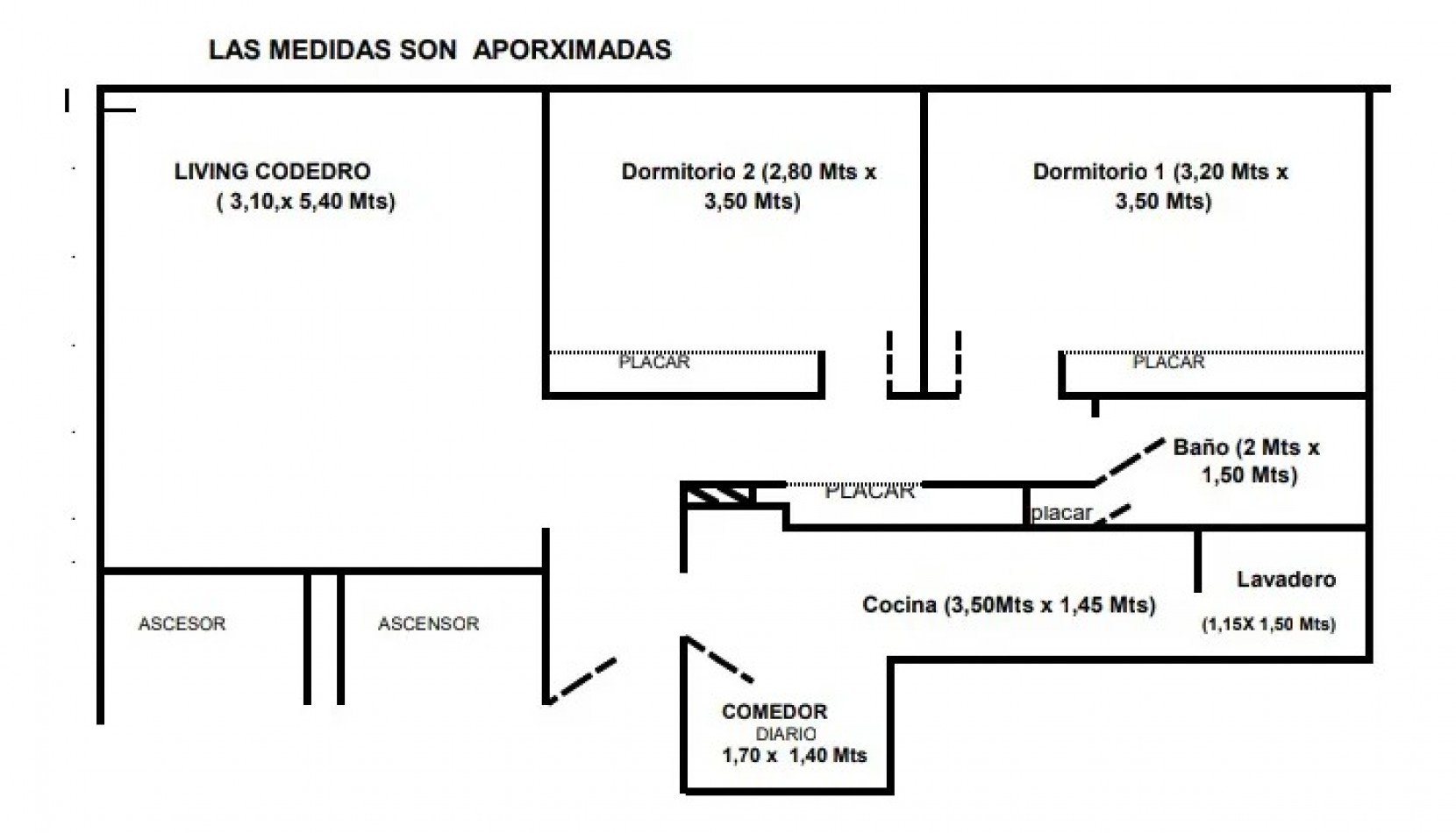 Venta departamento de 3 amb en Av. Rivadavia 2500, Balvanera