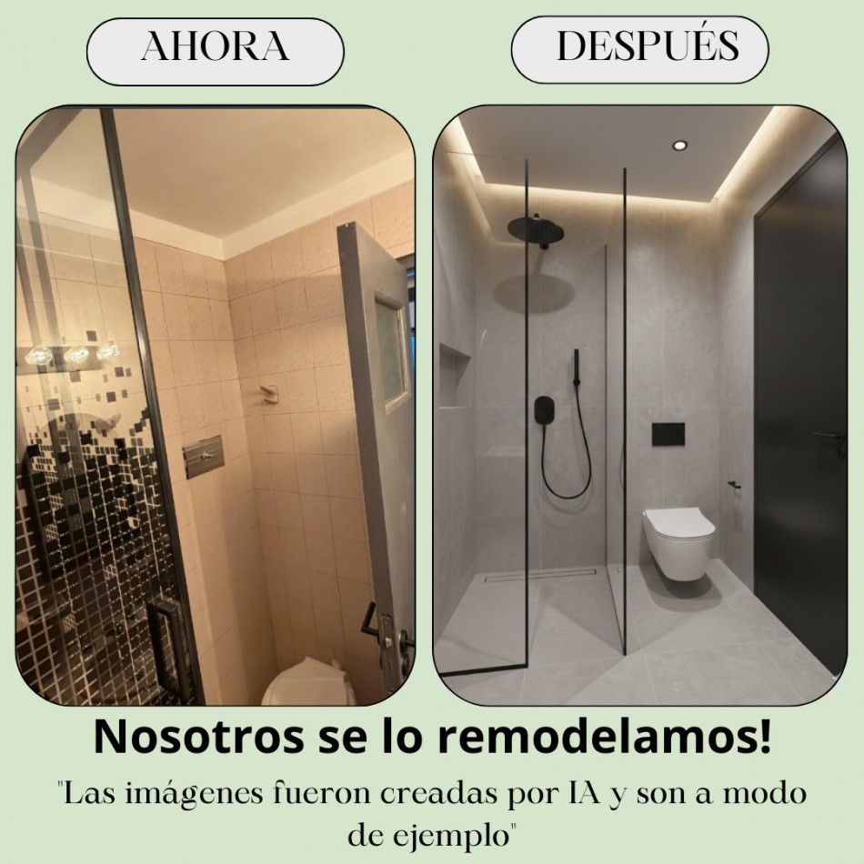 En venta Depto de 3 amb contrafrente en Las Cañitas