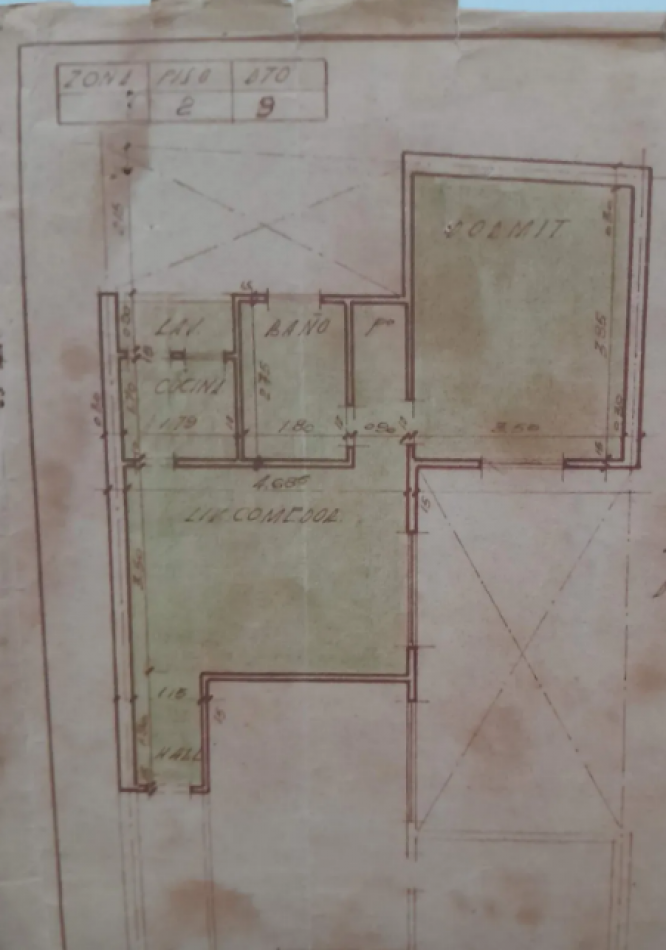 En Venta depto de 2 amb en Almagro