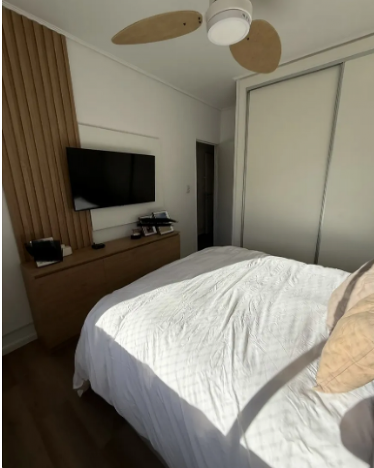 En venta Depto de 4 amb con balcon corrido en Recoleta