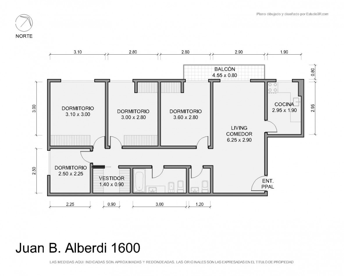 Venta departamento 5 amb con balcon en Alberdi 1600, Caballito