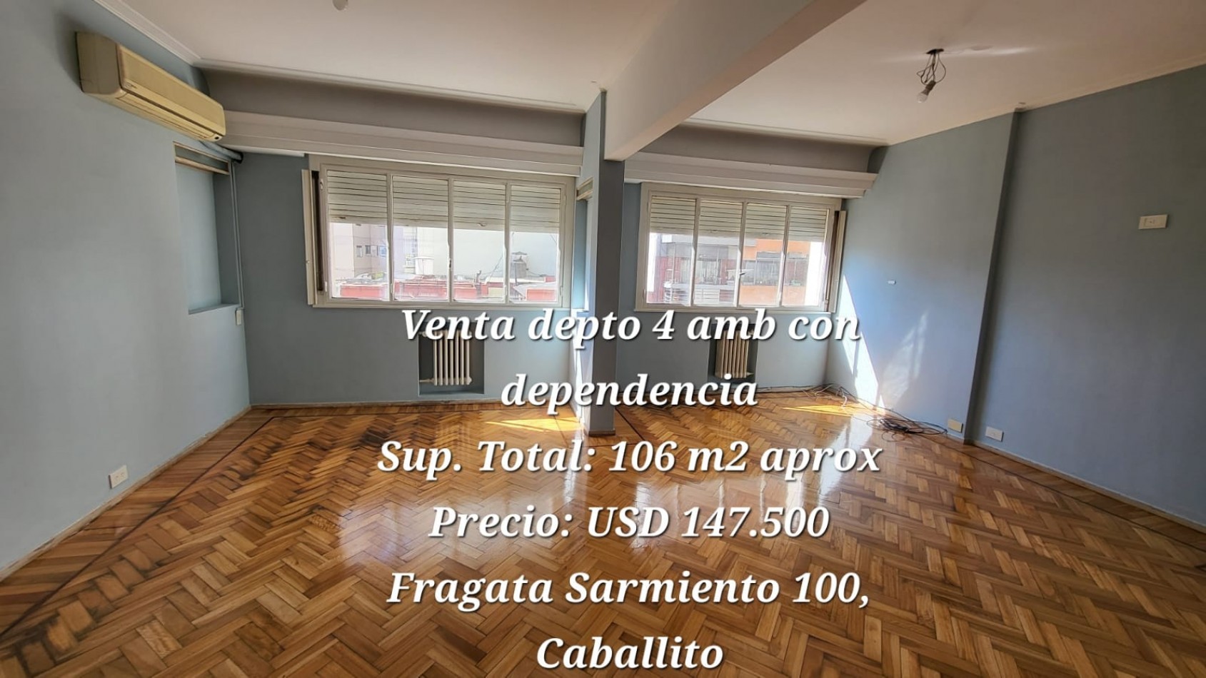 Venta departamento 4 amb con dependencia en Fragata Sarmiento 100, Caballito