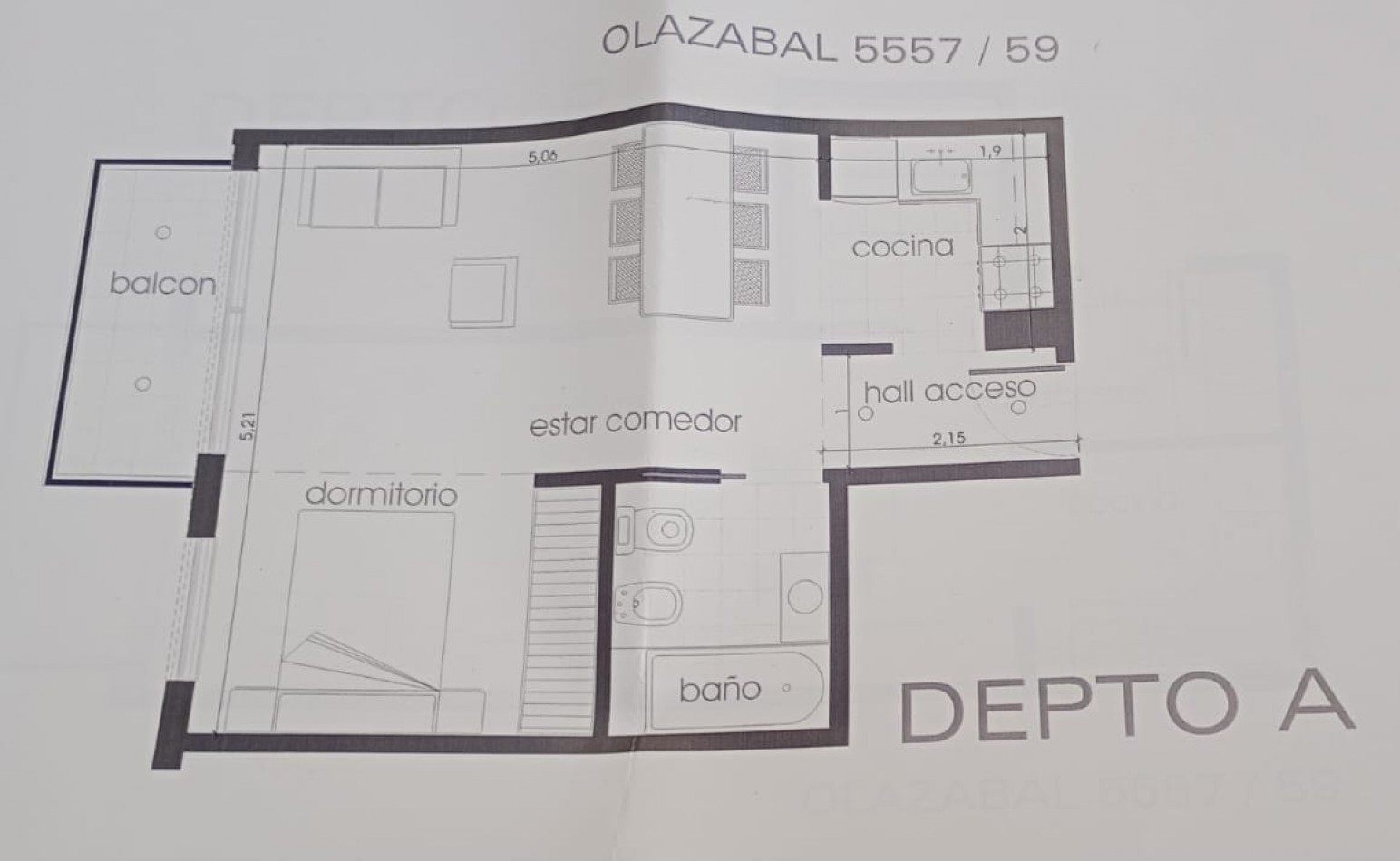 En Venta Amplio Monoambiente con cochera y baulera en Villa Urquiza